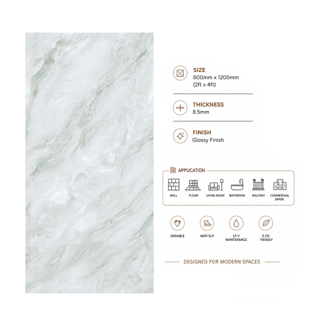AL EN Dressed Pista Marble & Stone Living Area Tiles - My Home Studio